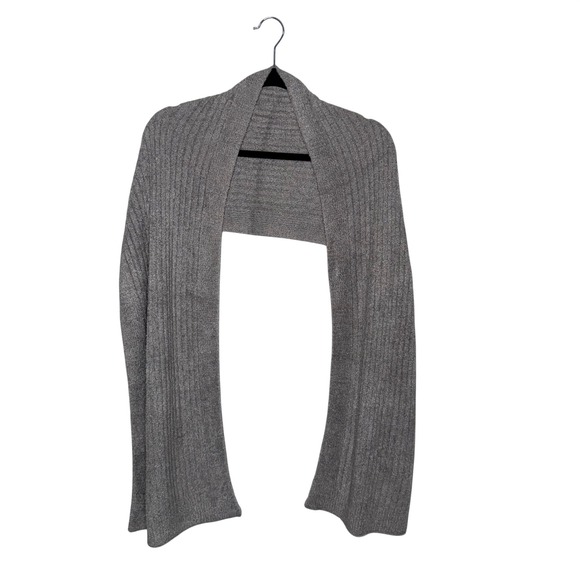 Barefoot Dreams Accessories - Barefoot Dreams CozyChic Lite Shawl Women OS Grey Excellent Ribbed Knit 478